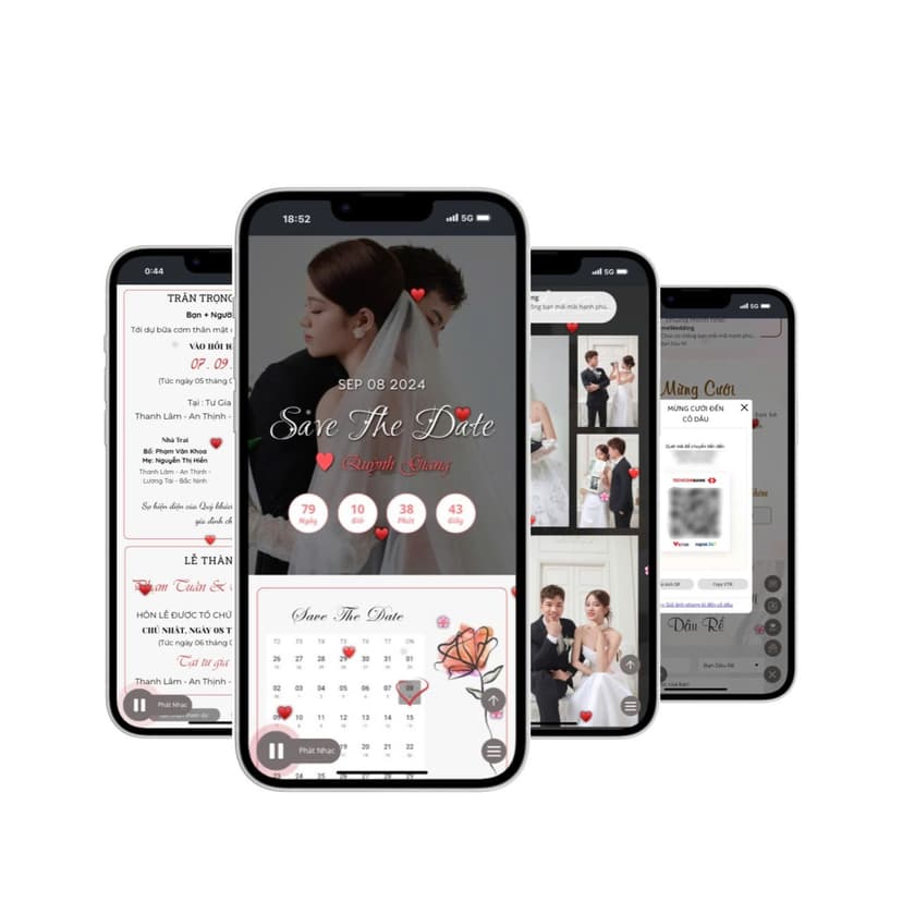 Thiệp cưới online đẹp